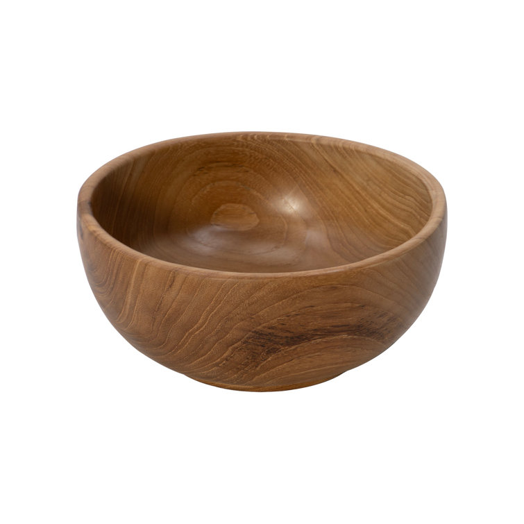 Loon Peak® Teak Wood Bowl Wayfair